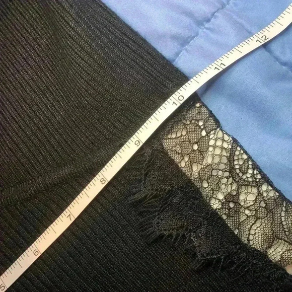 Lace Detail Sweater Dress - Picture 8 of 12